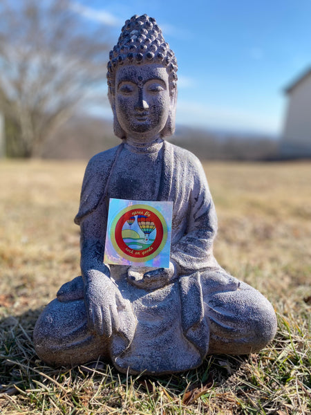 Buddha Approved Après Fly holographic sticker