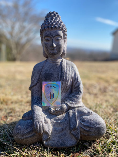 Buddha Approved Après Ski holographic sticker