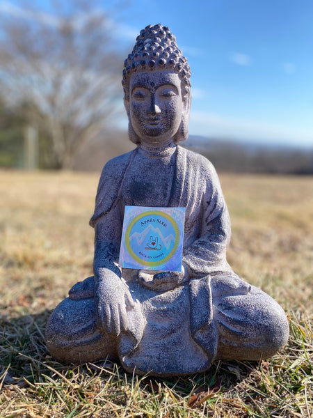 Buddha Approved Après Sled holographic sticker