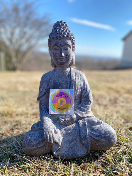 Buddha Approved Après Surf holographic sticker