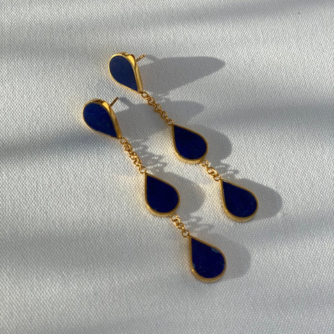 Lapis Lazuli Drop Earrings
