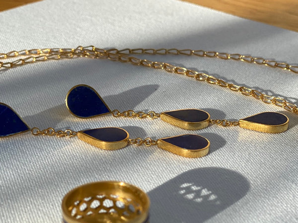 Lapis Lazuli Drop Earrings
