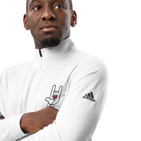 All Day I Dream About Rockin' Adidas Quarter Zip Pullover