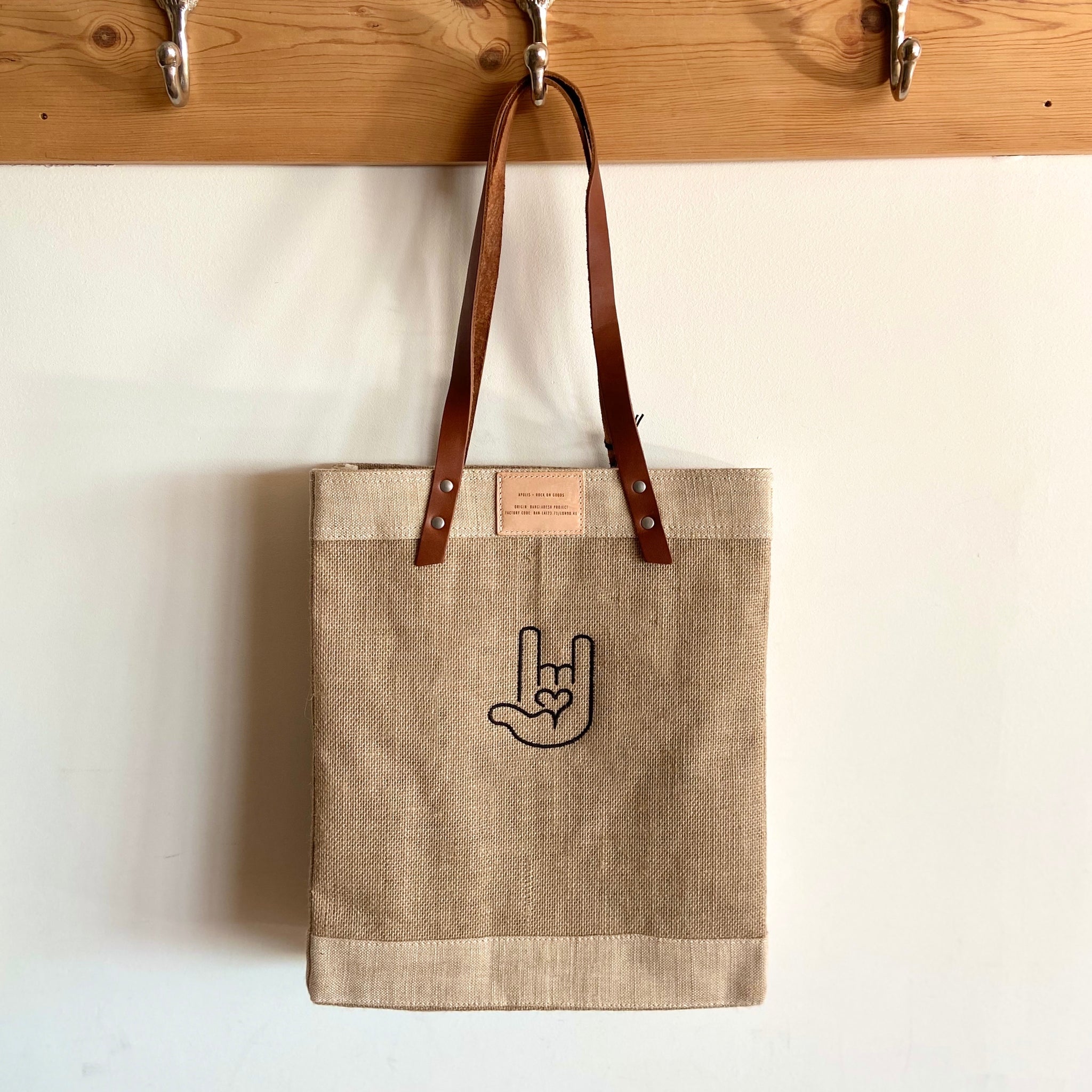 Apolis tote top bag