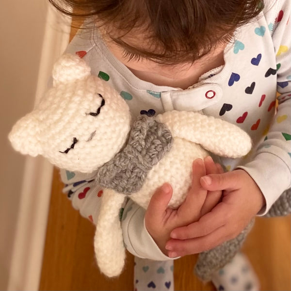 Olive the MerBear Handknit Character