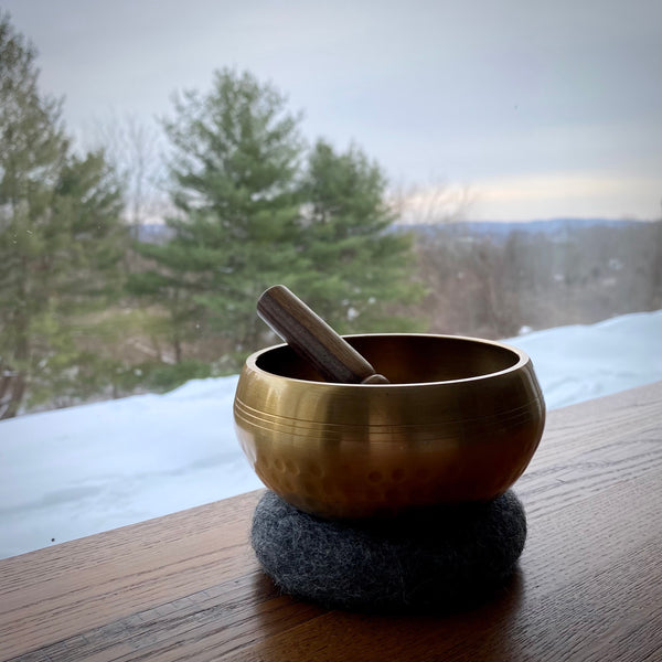 Hand-Hammered Brass Singing Bowl