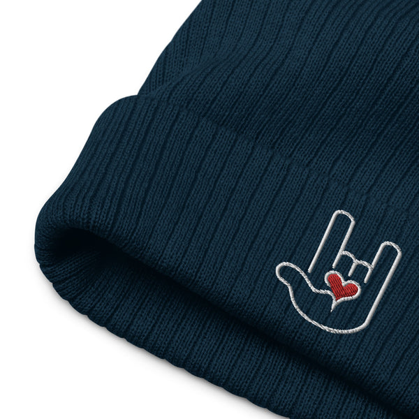 Recycled Cuffed Rock On Beanie