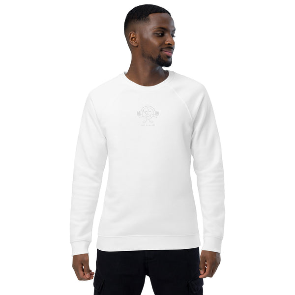Unisex Earth Day Every Day Organic Raglan Sweatshirt