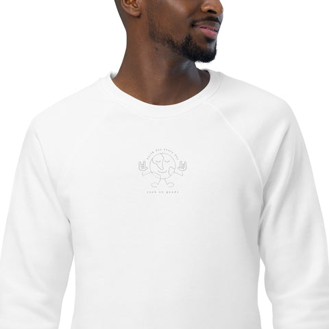 Unisex Earth Day Every Day Organic Raglan Sweatshirt